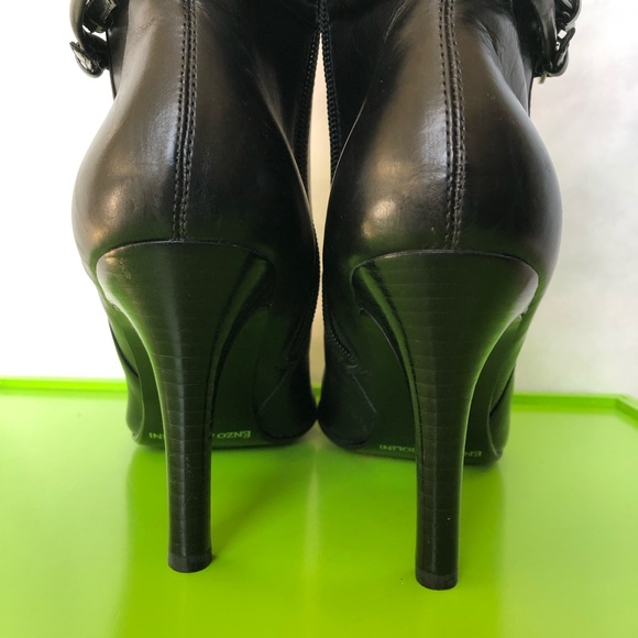 SALE Enzo Angiolini black zip heeled boots - Picture 5 of 9